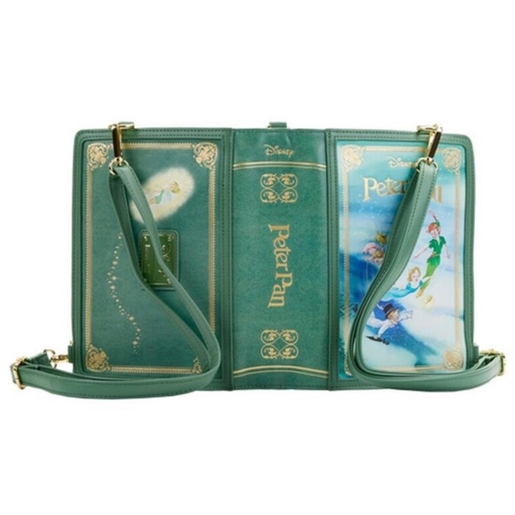 Loungefly Disney Peter Pan Book Satchel Crossbody BNWT - Picture 13 of 16